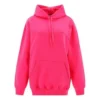 Klassischer Logo-Hoodie in schlichter Farbgebung, minimalistisch, rosa 570798THV775630