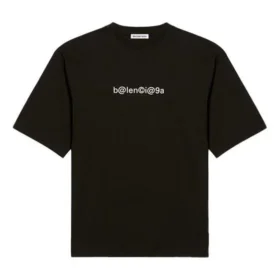 Klassisches Logo, groß, kurzärmelig, Unisex, schwarz 620941TIV501070