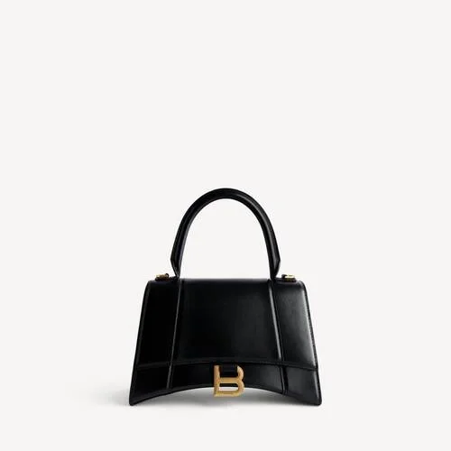 Kleine Damenhandtasche in Hourglass-Form in Schwarz Kleine Damenhandtasche in Hourglass-Form in Schwarz