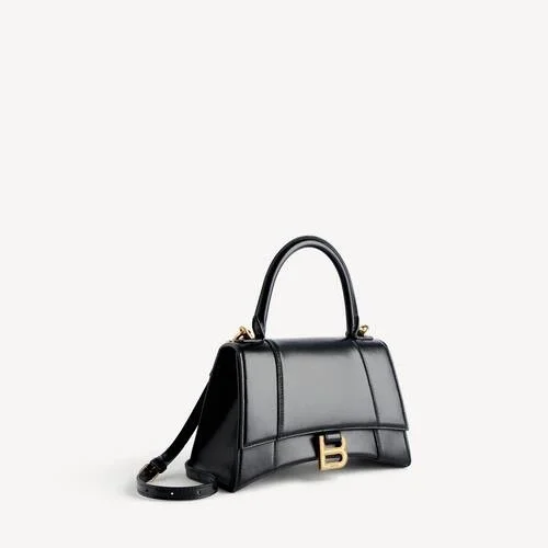 Kleine Damenhandtasche in Hourglass-Form in Schwarz Kleine Damenhandtasche in Hourglass-Form in Schwarz