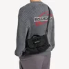 Kleine Herren-Messenger-Tasche im Army-Stil in Schwarz Kleine Herren-Messenger-Tasche im Army-Stil in Schwarz