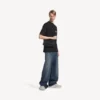 Kleine Herren-Messenger-Tasche im Army-Stil in Schwarz Kleine Herren-Messenger-Tasche im Army-Stil in Schwarz