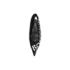 „Knife“ Slingback mit Logo-Print – Lässige Ballerinas „Schwarz“ 500619W06001091