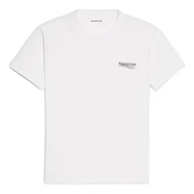 Kurzarm-T-Shirt mit Alphabet-Logo-Aufdruck „White“ 612964TIV529040