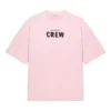 Kurzarm-T-Shirt mit Crew-Logo-Aufdruck, rosa/rot 620941TIVG91900
