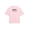 Kurzarm-T-Shirt mit Crew-Logo-Aufdruck, rosa/rot 620941TIVG91900