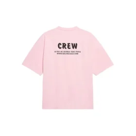 Kurzarm-T-Shirt mit Crew-Logo-Aufdruck, rosa/rot 620941TIVG91900