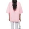 Kurzarm-T-Shirt mit Crew-Logo-Aufdruck, rosa/rot 620941TIVG91900