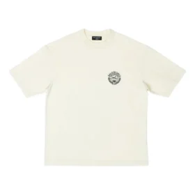 Kurzarm-T-Shirt mit Scissor-Crest-Logo „Cream“ 612966TMVA29069