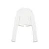 Kurze Strickjacke „Weiß“ 793604T33289000