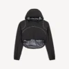 Kurze Techwear-Jacke für Damen in Schwarz Kurze Techwear-Jacke für Damen in Schwarz