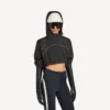 Kurze Techwear-Jacke für Damen in Schwarz Kurze Techwear-Jacke für Damen in Schwarz