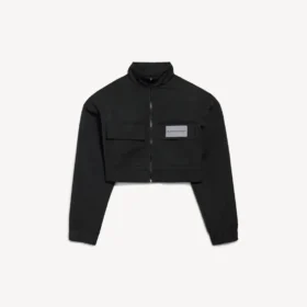 Kurze Trainingsjacke für Damen in Schwarz Kurze Trainingsjacke für Damen in Schwarz