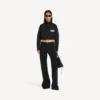Kurze Trainingsjacke für Damen in Schwarz Kurze Trainingsjacke für Damen in Schwarz