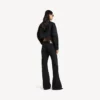 Kurze Trainingsjacke für Damen in Schwarz Kurze Trainingsjacke für Damen in Schwarz