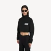 Kurze Trainingsjacke für Damen in Schwarz Kurze Trainingsjacke für Damen in Schwarz