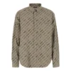 Langarm-Shirt mit durchgehendem Logomuster „Beige“ 662983TNLL19763