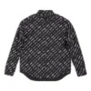 Langarm-Shirt mit durchgehendem Logomuster „Schwarz“ 662983TNLL11070