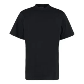 Langarm-T-Shirt mit verlängertem Rückensaum, Boxy-Fit „Schwarz“ 681045TLVH91070