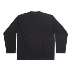Langarm-T-Shirt Oversized „Black Faded“ 739783TOVF49034