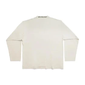 Langarm-T-Shirt Oversized „Off White“ 739783TOVF49199