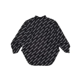 Langarmshirt mit „Typo“-Logo-Print „Schwarz“ 671663TLLJ11070