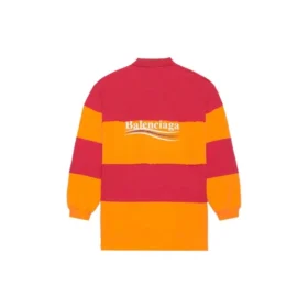 Langärmliges Cut-Up-Poloshirt „Raspberry Fluo Orange“ 657073TKVA56667