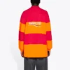 Langärmliges Cut-Up-Poloshirt „Raspberry Fluo Orange“ 657073TKVA56667