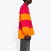 Langärmliges Cut-Up-Poloshirt „Raspberry Fluo Orange“ 657073TKVA56667