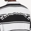 Langärmliges Herren-Poloshirt in Schwarz/Weiß Langärmliges Herren-Poloshirt in Schwarz/Weiß