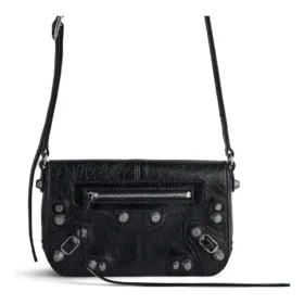 Le Cagole Mini-Flap-Tasche „Black“ 781911210KR1000