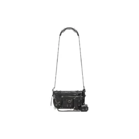 Le Cagole Xs Flap Bag mit Piercings „Schwarz“ 7190822AAE31000