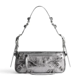 Le Cagole XS-Umhängetasche Metallic „Silber“ 7716700GT3Y8103