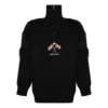 LGBTQ-Flaggen-Rollkragenpullover mit Reißverschluss „Schwarz“ 543766T17621069