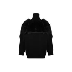 LGBTQ-Flaggen-Rollkragenpullover mit Reißverschluss „Schwarz“ 543766T17621069
