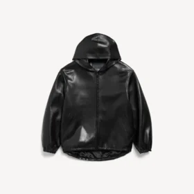 Locker sitzender Damen-Hoodie in Schwarz