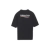Logo-Aufdruck, locker sitzendes Kurzarm-Shirt, schwarz 641655TIV521070