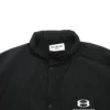 Logo-Intarsien-Regenjacke „Black“ 681449TLO061000