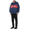 Logo-Reißverschluss-Jacke „Blue Red“ 561466TYD338065