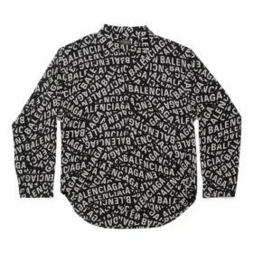 Logo Strips Minimal Shirt, mittlere Passform „Schwarz“ 681812TML211269