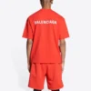 Logo-T-Shirt, Medium Fit „Bright Red“ 612966TMVF43168