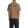 Logo-T-Shirt Medium Fit „Tan“ 612966TMVF47761