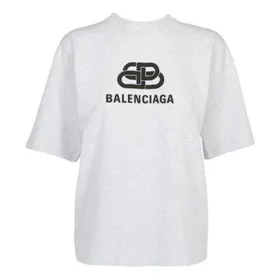 Logo-T-Shirt mit kurzen Ärmeln, grau 583098TFV652569