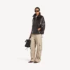 Lässige Cargo-Hose für Damen in Beige Lässige Cargo-Hose für Damen in Beige