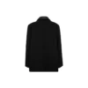 Mantel aus Wollmischung mit doppeltem Kragen „Schwarz“ 626314TIU071000