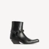 Memphis-Stiefeletten für Damen mit Riemen in Schwarz Memphis-Stiefeletten für Damen mit Riemen in Schwarz
