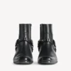 Memphis-Stiefeletten für Damen mit Riemen in Schwarz Memphis-Stiefeletten für Damen mit Riemen in Schwarz