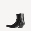 Memphis-Stiefeletten für Damen mit Riemen in Schwarz Memphis-Stiefeletten für Damen mit Riemen in Schwarz