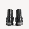 Memphis-Stiefeletten für Damen mit Riemen in Schwarz Memphis-Stiefeletten für Damen mit Riemen in Schwarz