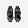 Memphis-Stiefeletten für Damen mit Riemen in Schwarz Memphis-Stiefeletten für Damen mit Riemen in Schwarz